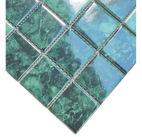 Керамический большой цветок зеленый мозаика имитация натуральная мраморная садовая вилла во дворе