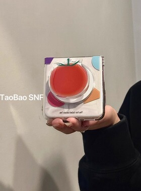 ins磁吸几何图形英文支架适用小米MIXFlip华为Pocket2手机壳novaFlip折叠FindN3Flip三星Zflip6/5/4荣耀VFlip