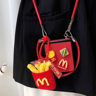 麦门m记适用小米mixflip2手机壳荣耀magicvflip2折叠屏razr60三星zflip7华为pocket2手提novaflip斜跨n3flip