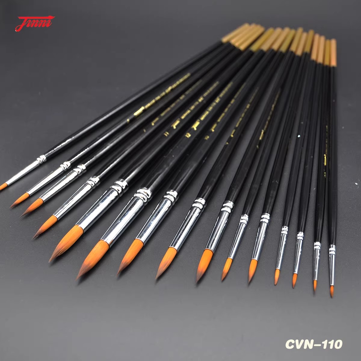 金泥CVN-110尼龙圆尖勾线笔 油画 丙烯 水粉笔 金泥画笔图片