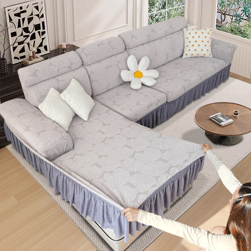 懒人沙发套罩全包卍能通用型新款组合三位一贵妃沙发床包笠盖布