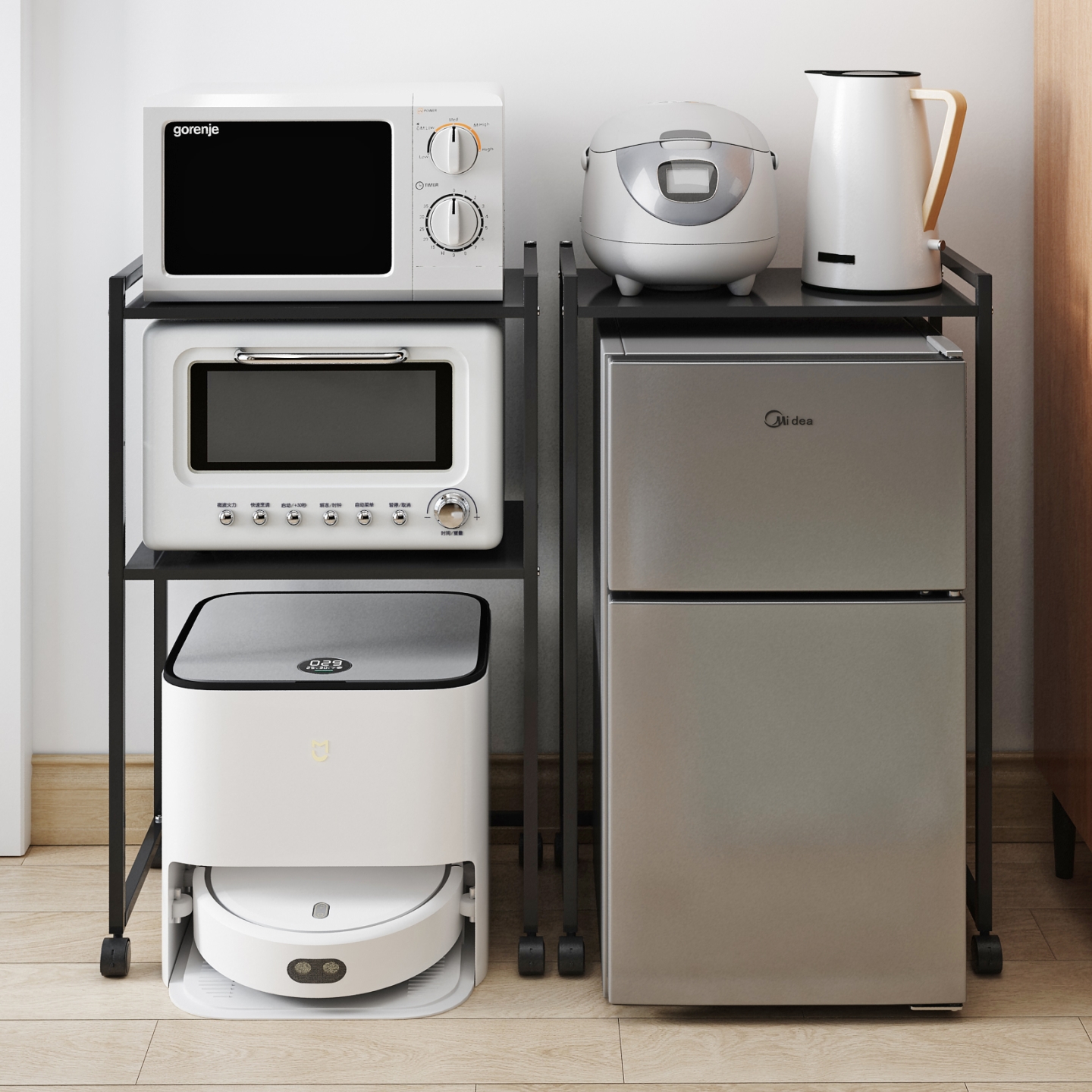 扫地机器人小冰箱上方置物架