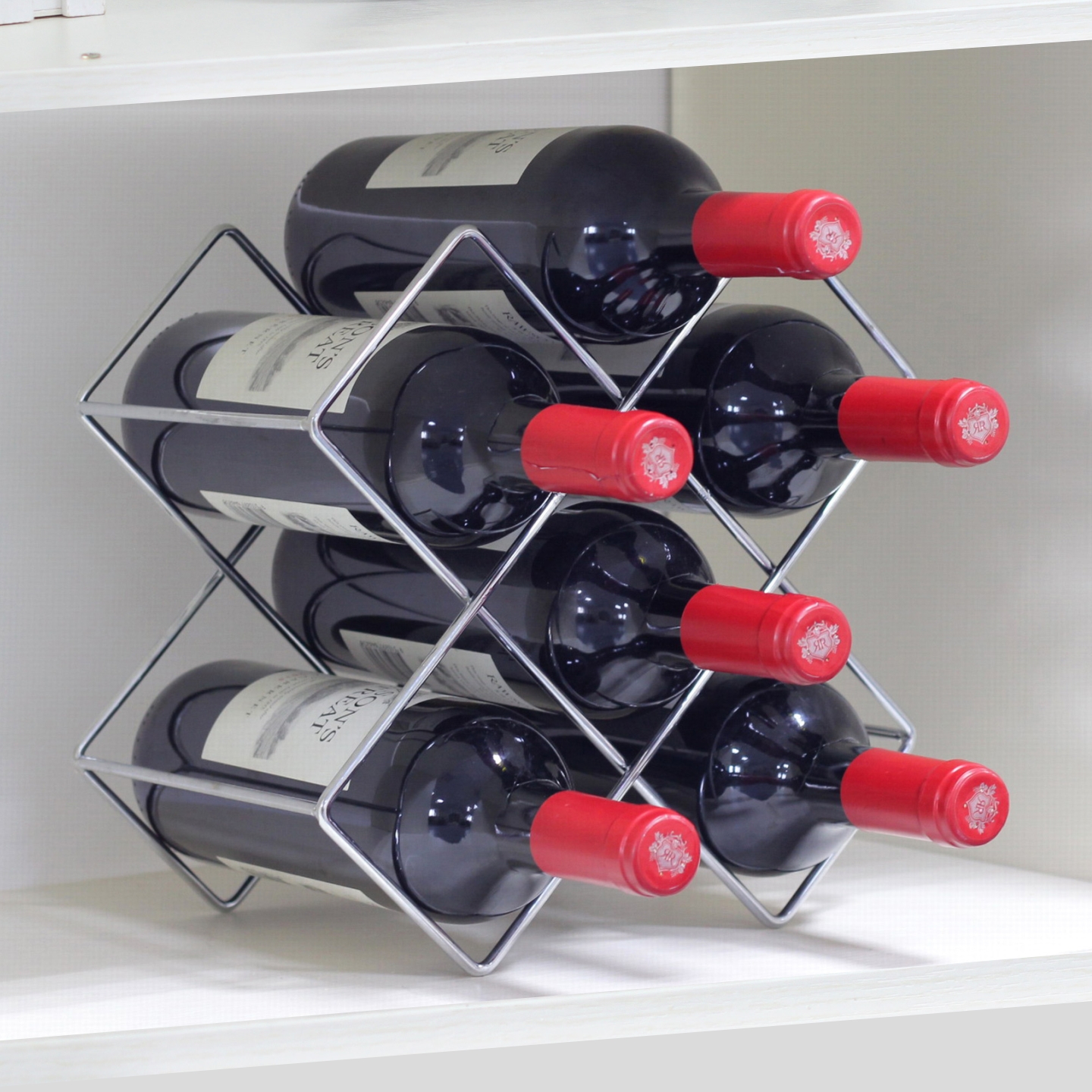 红酒架子酒瓶展示现代轻奢菱形