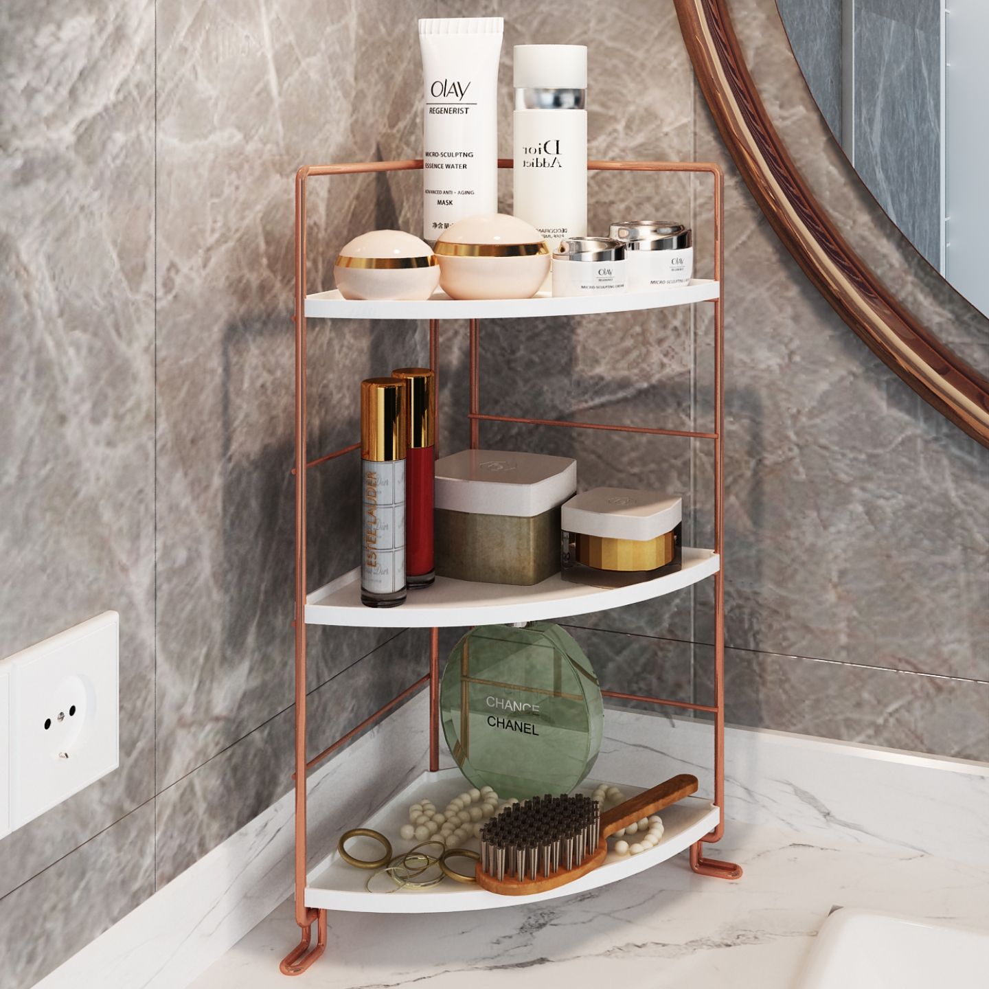 浴室洗漱台多层化妆品收纳置物架