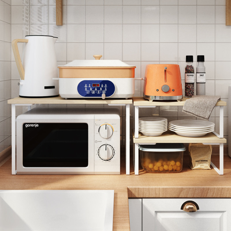 厨房橱柜分层置物架台面桌面柜子内隔断隔层隔板锅具收纳放锅架子,厨房/烹饪用具,厨房置物架/置物柜/角架,淘宝优惠券,粉丝福利购,淘宝优惠卷