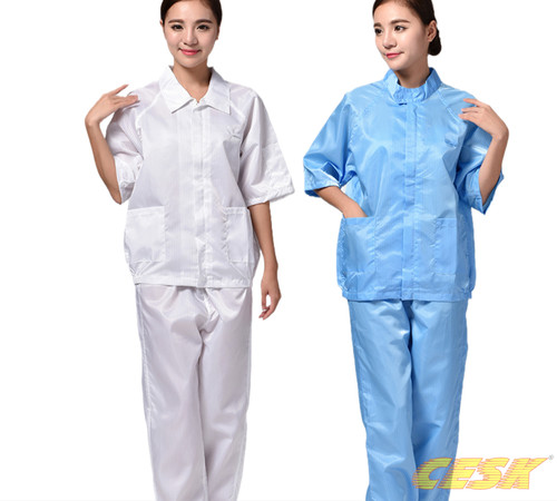 短袖无尘净化立领夏款透气分体服
