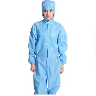 洁净四连体净化连鞋静电衣生物制药无尘工作服沙浴服可耐高温灭菌