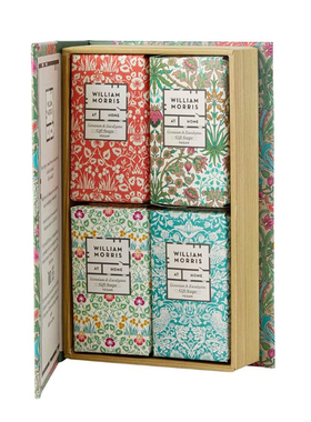 英国Morris&Co高端檀香沐浴身体皂香皂圣诞结婚伴手礼物礼盒4*50g