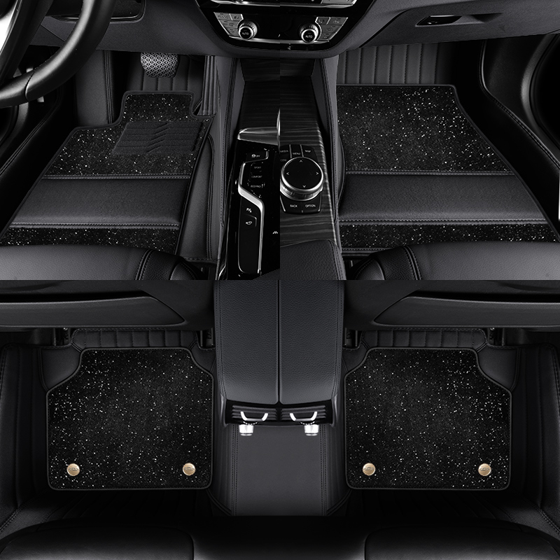 奔驰全包围真皮汽车脚垫羊毛毯