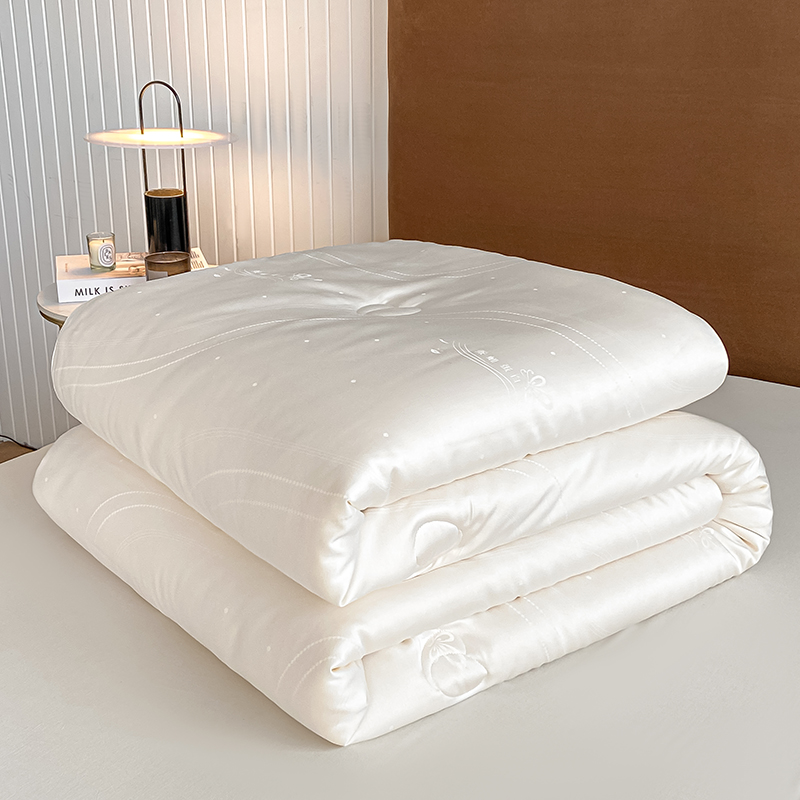 2025新款白大豆被子高端提花加厚冬被春秋被芯四季通用被子被芯