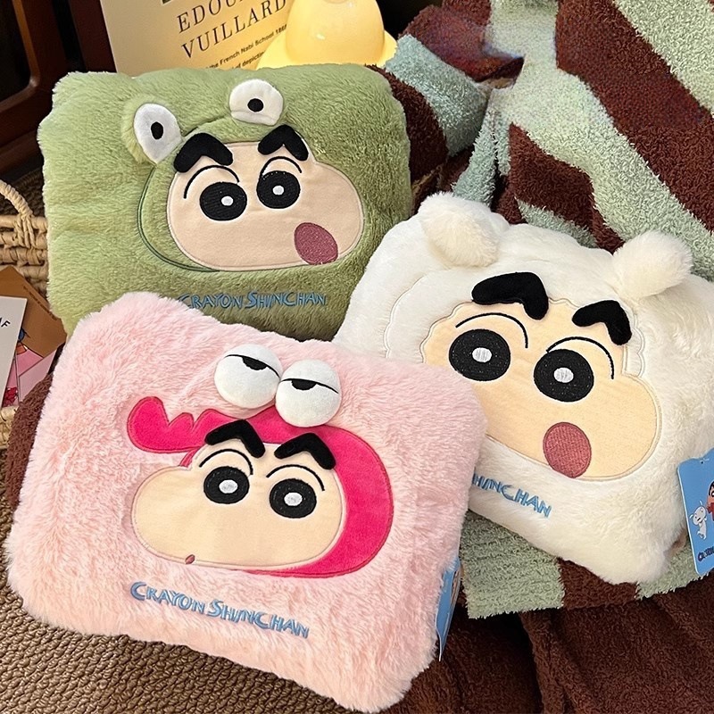 韩国蜡笔小新国标防爆充电热水袋毛绒玉桂狗暖宝宝冬天女生暖手宝