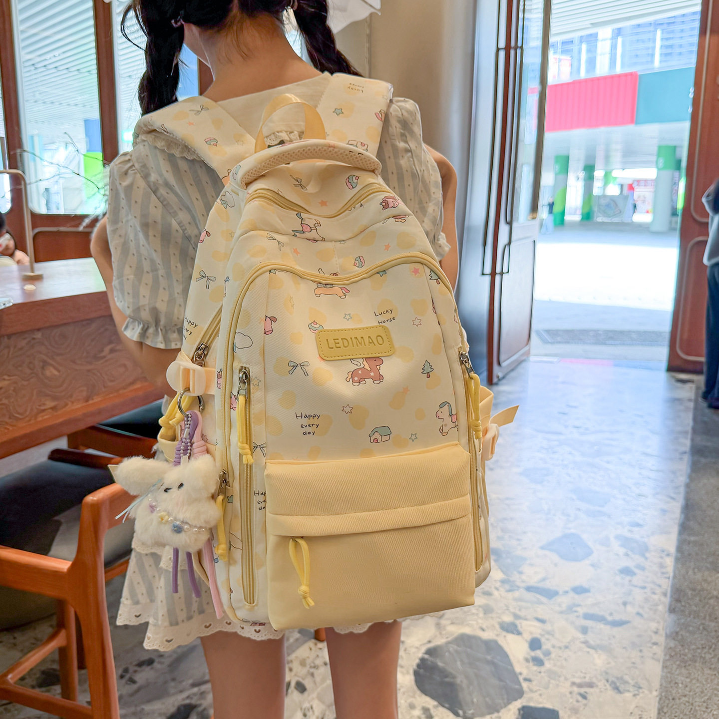 韩国进口新小清新书包初中女生高学生书包