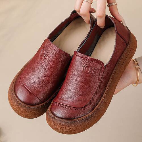 春季新款头层牛皮小皮鞋