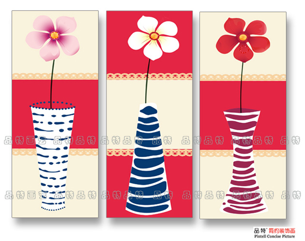 客厅餐厅过道玄关现代简约装饰画卧室楼梯间花卉无框画洗手间挂画