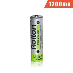 18650锂电池充电大容量3.7v 4.2v小风扇强光手电筒头灯1200mAH