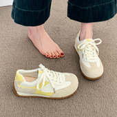 通勤平底百搭休闲运动鞋 德训鞋 0128r 春季 小白鞋 女款 2026新款