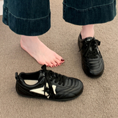 赛车运动休闲板鞋 黑色德训鞋 0130r 春季 复古经典 女款 2026新款