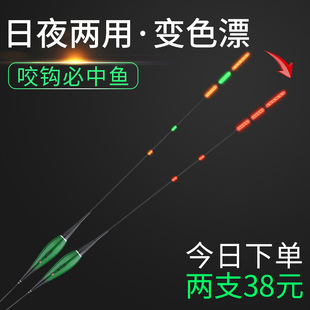 纳米浮漂重力感应电子鱼漂日夜两用夜光漂咬钩变色电子漂夜钓漂