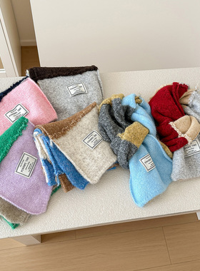 羊驼圈圈流苏围巾含羊毛温暖百搭针织围脖女2025秋冬季情侣高级感