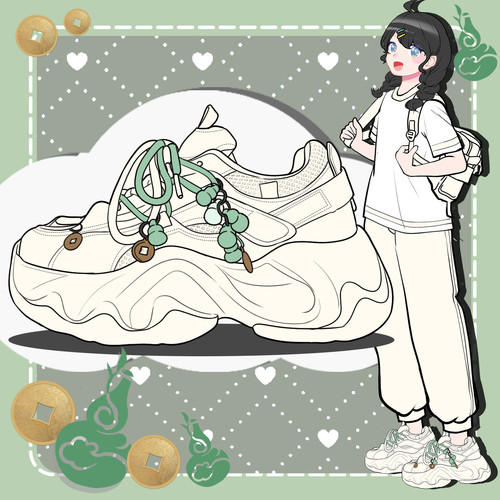 原创国潮巨好看厚底老爹鞋