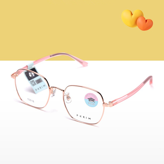 PARIM派丽蒙8-14岁儿童不规则舒适镜框青少年全框近视眼镜架53016