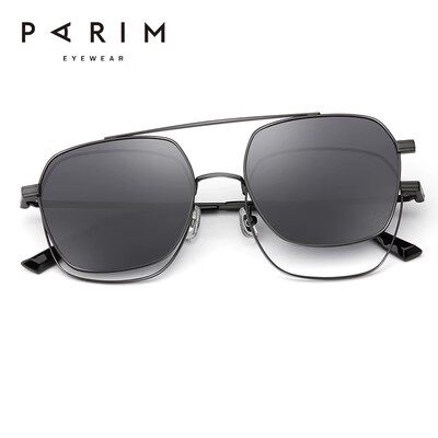PARIM/派丽蒙88607 夏日磁吸套镜眼镜近视女时尚大框光学眼镜男潮