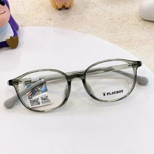花花公子镜框PLAYBOY新款时尚青少年超轻圆框近视眼镜架复古P1005