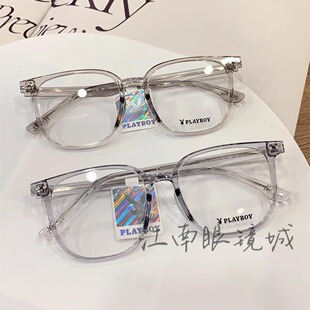 花花公子镜框PLAYBOY新款板材时尚高颜值百搭近视眼镜架复古P6009