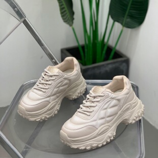 复古潮流老爹鞋女2025年冬季增高显瘦轻便运动鞋厚底百搭休闲女鞋