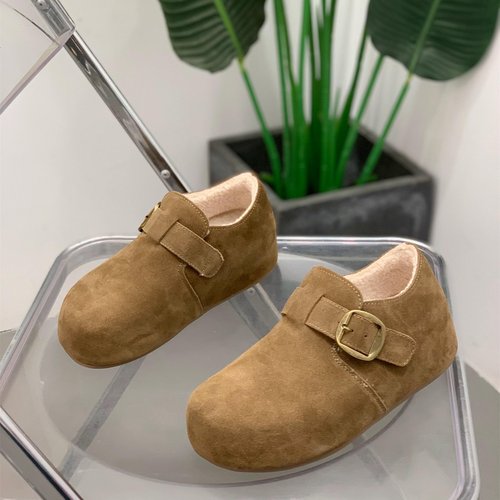 百搭复古圆头厚底内增高勃肯鞋