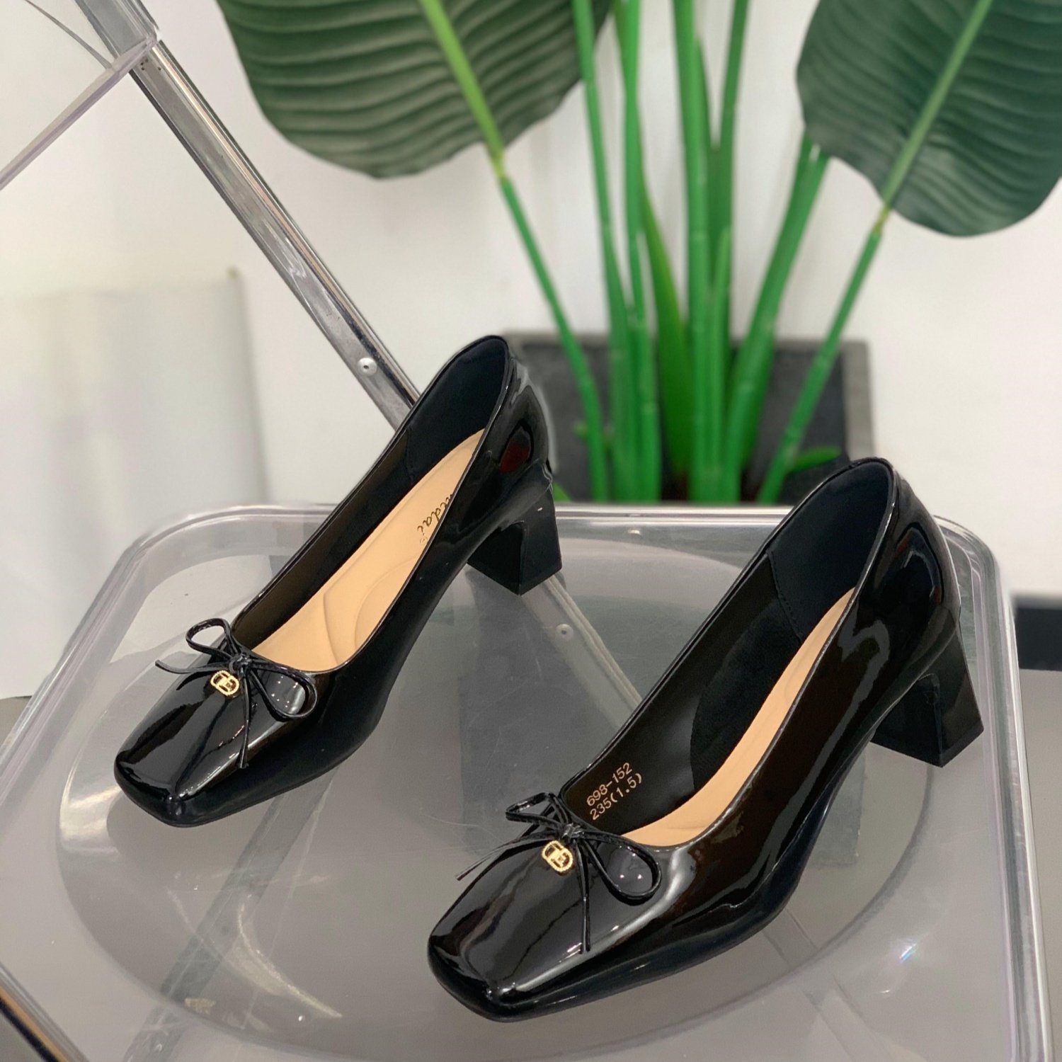 粗跟一脚蹬单鞋女2026年春季新款百搭简约舒适不累脚浅口高跟女鞋,女鞋,浅口单鞋,淘宝优惠券,粉丝福利购,淘宝优惠卷