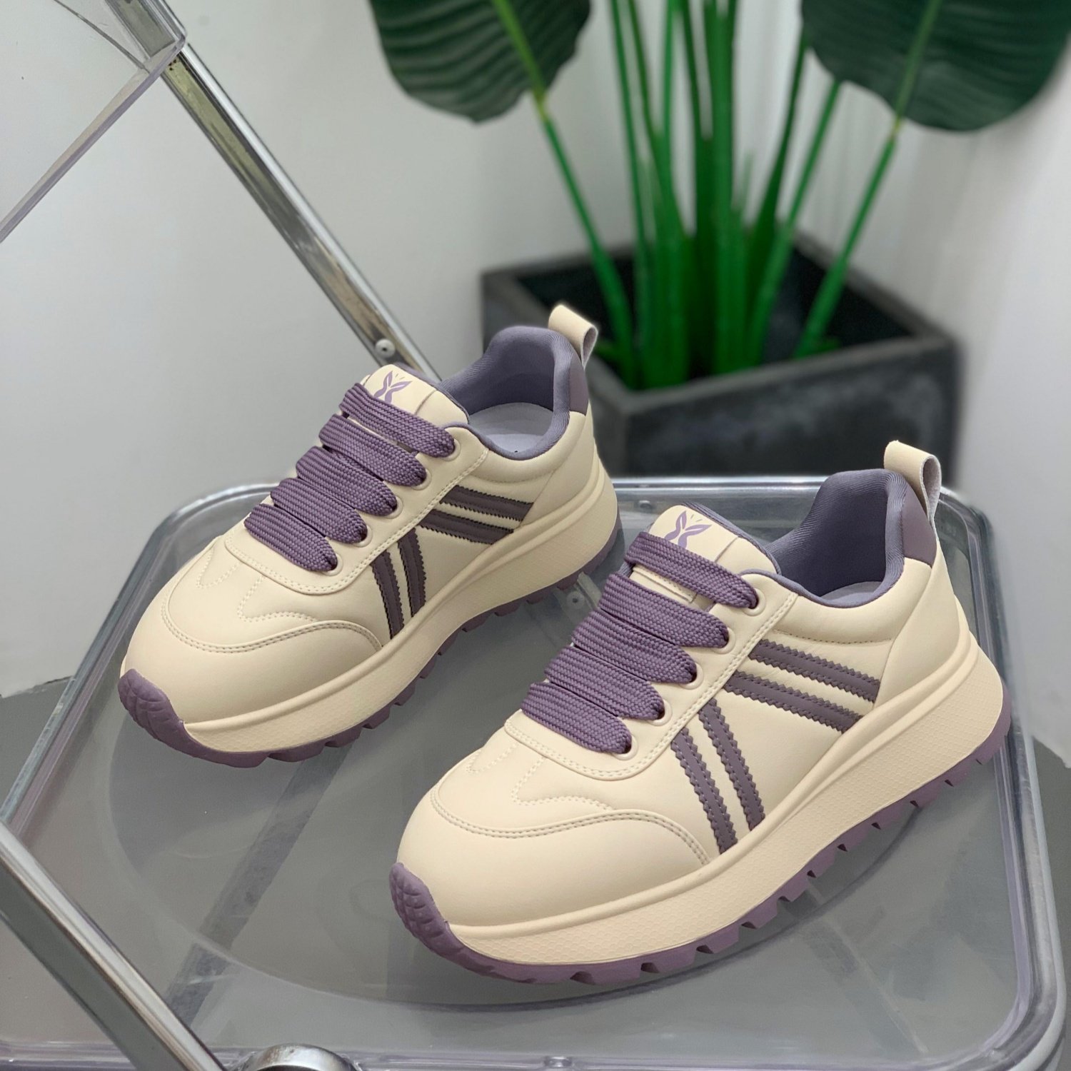 韩版小众拼色时髦阿甘鞋女2025秋季新款小个子增高小蛮腰休闲板鞋,女鞋,时尚休闲鞋,淘宝优惠券,粉丝福利购,淘宝优惠卷