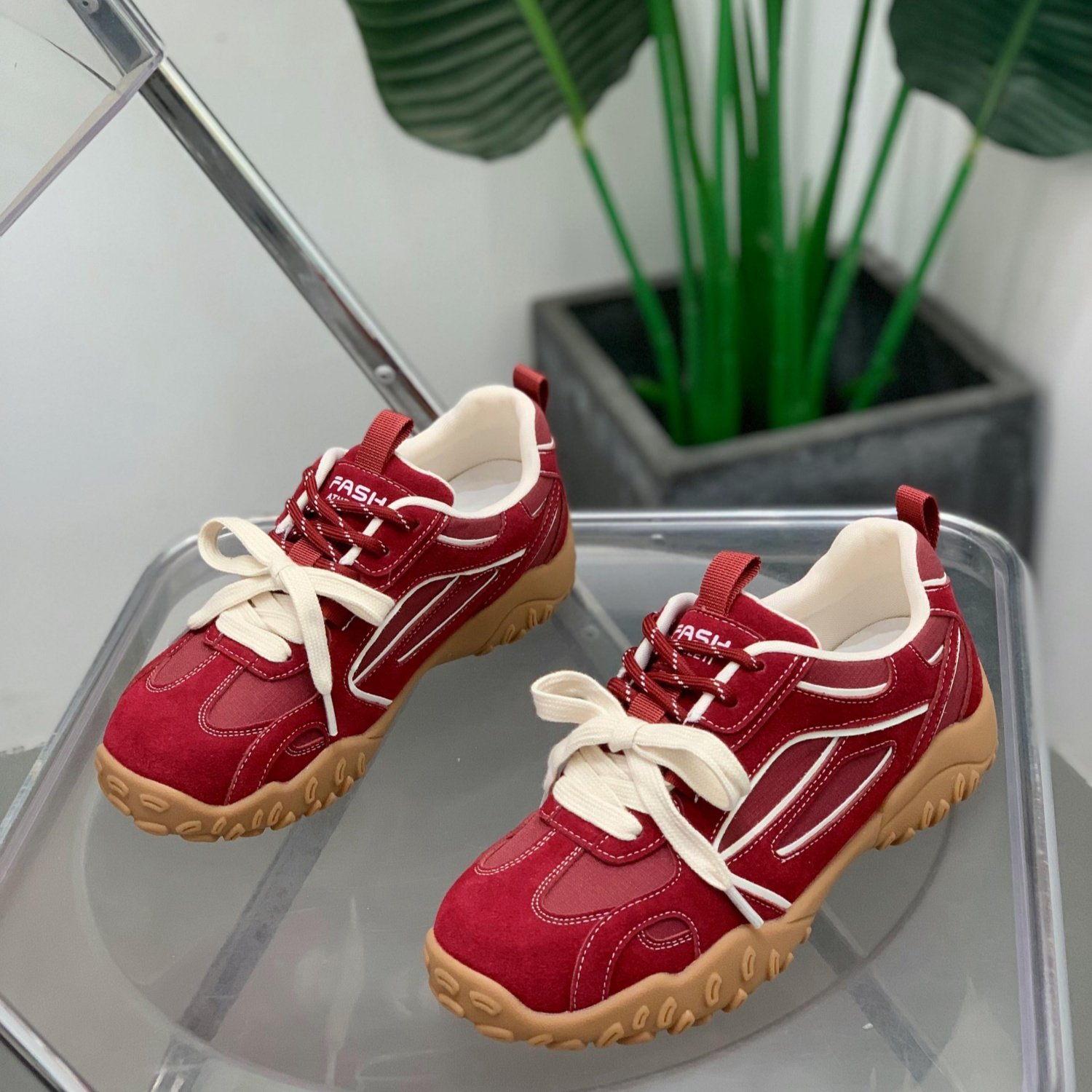 厚底德训鞋女2026年春季新款百搭老爹鞋网面透气运动休闲阿甘鞋,女鞋,时尚休闲鞋,淘宝优惠券,粉丝福利购,淘宝优惠卷