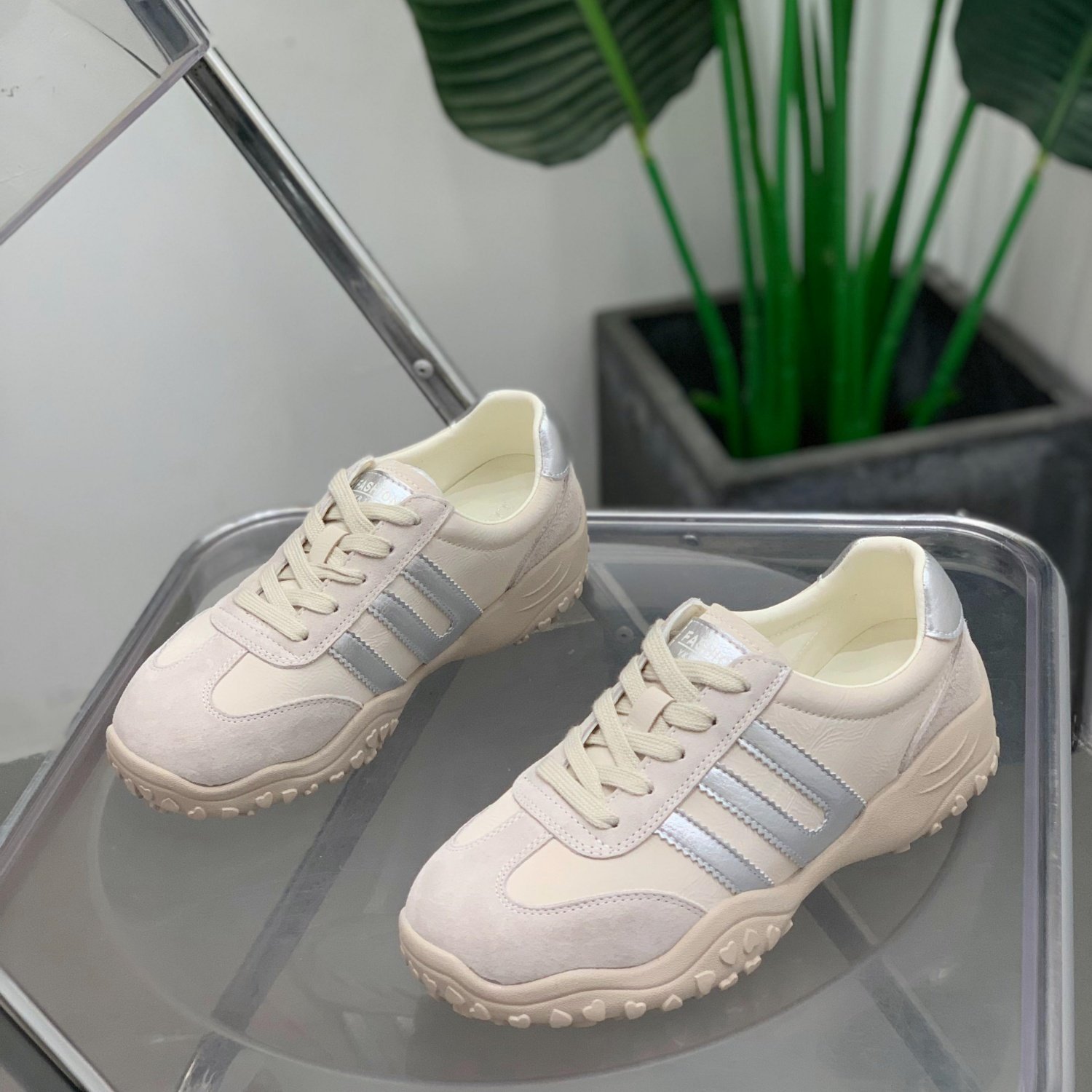 平底德训鞋女2026年春季新款防滑运动休闲鞋百搭复古潮流阿甘鞋子,女鞋,时尚休闲鞋,淘宝优惠券,粉丝福利购,淘宝优惠卷