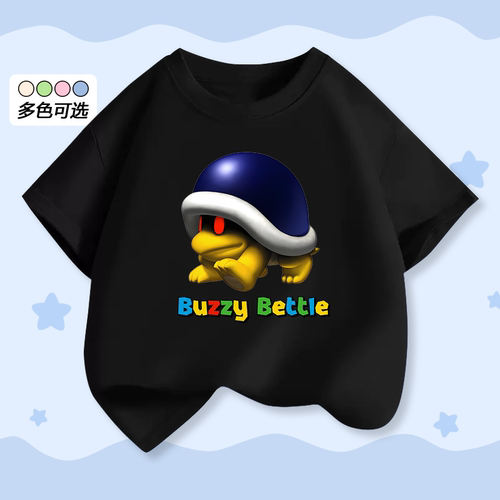 BuzzyBeetles钢盔龟卡通短袖T恤