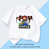 查尔斯小火车choo t恤衫 choo charles游戏周边衣服儿童纯棉短袖
