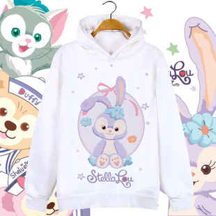 StellaLou星黛露芭蕾兔duffy达菲熊史黛拉雪莉玫连帽加绒卫衣服装