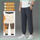 新款 男秋冬防风防水宽松直筒运动保暖棉裤 加绒加厚裤 子休闲裤