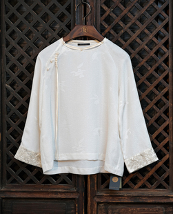 盛唐牡丹新中式 重缎正娟盘银手推绣上衣实际价格3480