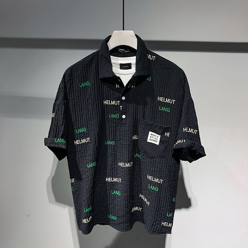特琳露新品大促青年休闲宽松衬衣