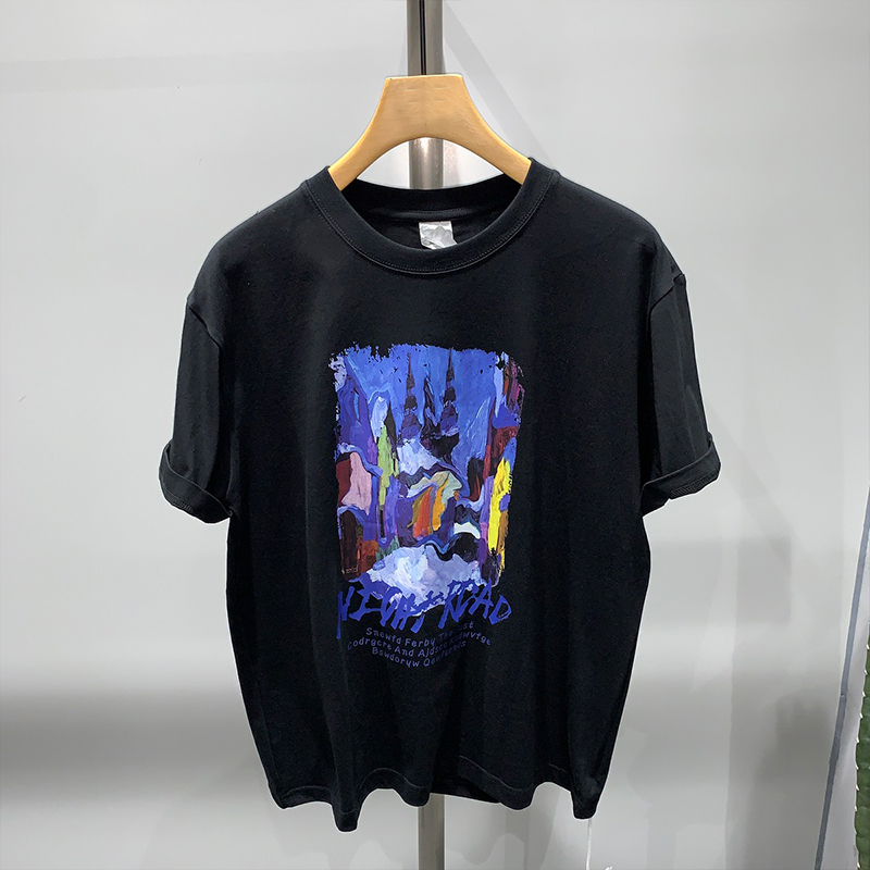 特琳露夏季韩版重磅短袖T恤男