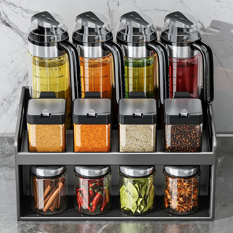 调料盒套装家用厨房家用盐调味罐收纳盒架调味瓶盐罐油壶收纳组合,厨房/烹饪用具,调味瓶罐/调料研磨器,淘宝优惠券,粉丝福利购,淘宝优惠卷