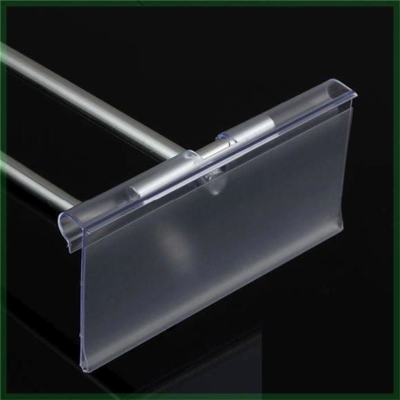 超市双线挂钩价格牌透明商品标价签牌便利店冰箱仓库货架挂式吊牌