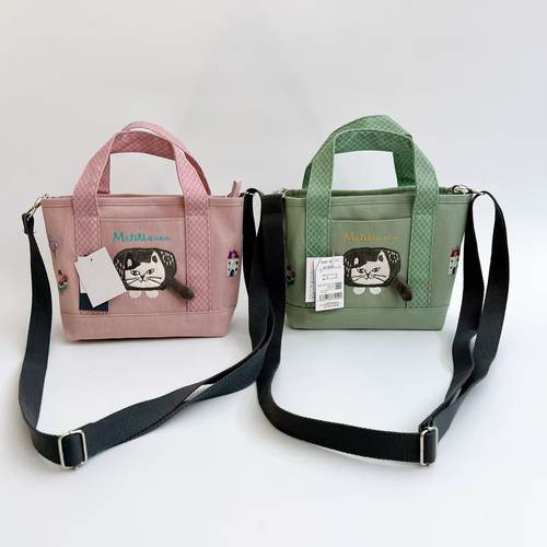 日本Kusuguru刺绣猫咪通勤包