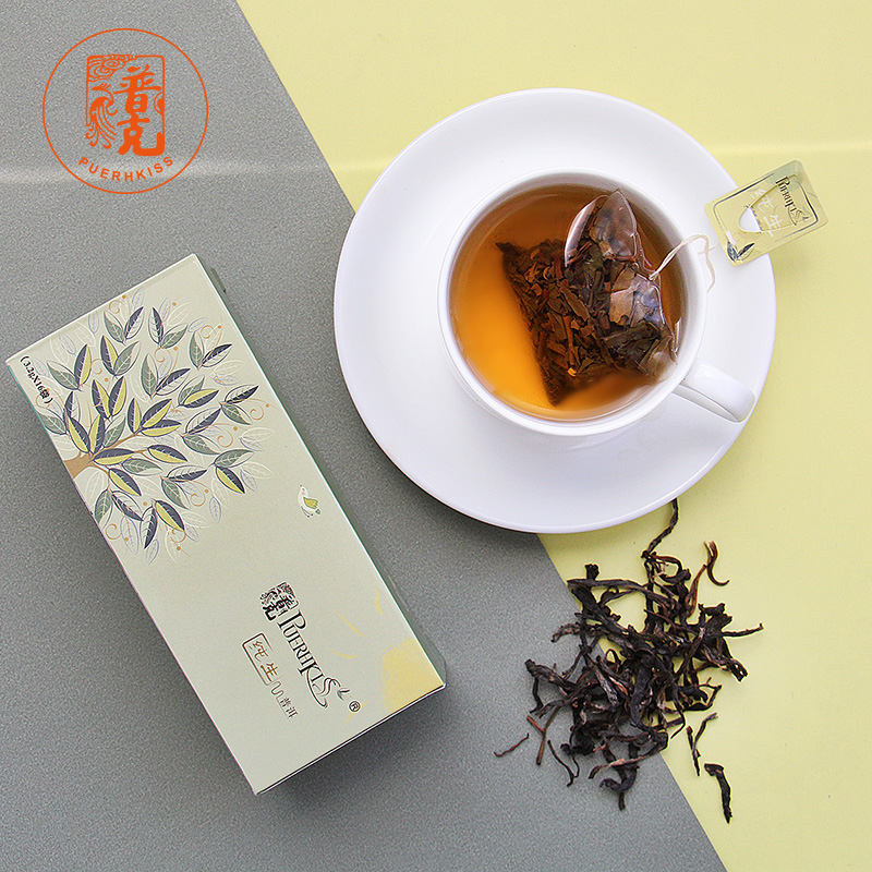 普克纯生普洱茶生茶袋泡茶16杯