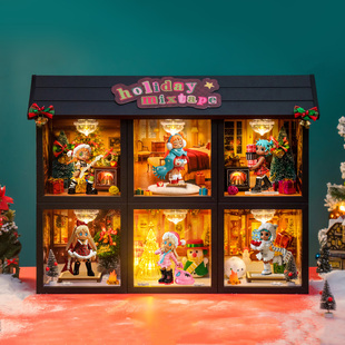 适用泡泡玛特Lil Peach Riot小小叛桃假日组曲系列手办盲盒展示盒