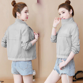 气质上衣小外套夏天外搭时尚 短款 轻薄款 夏季 透气防晒服 防晒衣女款