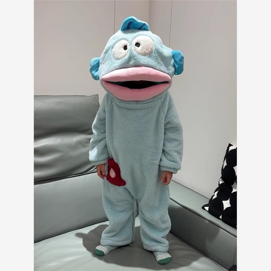 丑鱼睡衣儿童连体秋冬季