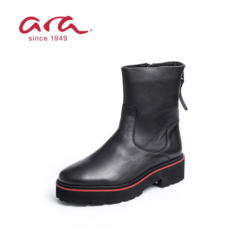 ara德国鹦鹉舒适女鞋 秋冬深口圆头中跟休闲款矮靴 G楦21A36419,女鞋,时装靴,淘宝优惠券,粉丝福利购,淘宝优惠卷