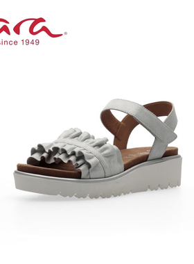 ara德国鹦鹉舒适女鞋 夏季一字型搭扣露趾低跟凉拖 G楦 24S33507